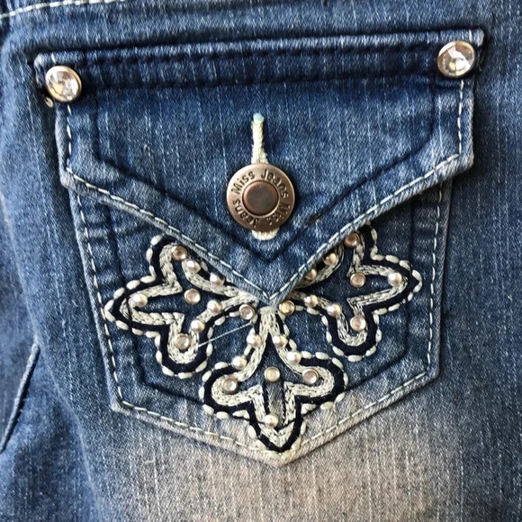 MISS JEANS NWT GIRLS JEAN DENIM SHORTS BLUE CASUAL BOTTOMS SCHOOL FALL SIZE 5 - Picture 6 of 9